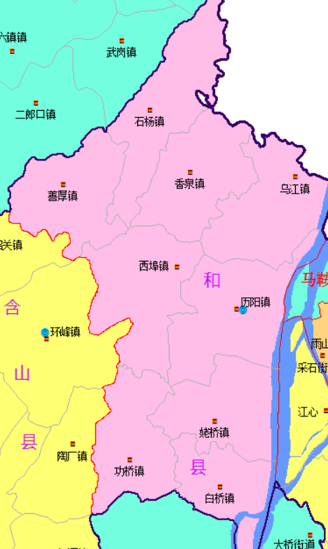 和县香泉镇地图图片